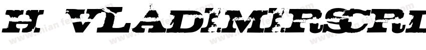 H_VladimirScrD Regul字体转换